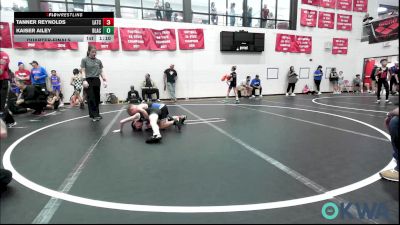 61 lbs Quarterfinal - Tanner Reynolds, Little Axe Takedown Club vs Kaiser Ailey, Blackwell Wrestling Club
