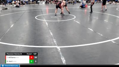 220 lbs Placement Matches (16 Team) - Tristen Williams, Millard South vs Gabe Kant, Augusta