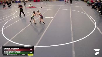 57-63 lbs Cons. Round 1 - Carson Anderson, St. Francis Gladiators vs JaxonBruno Wieden, Minnesota