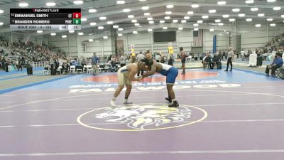 4 - 285 lbs Cons. Semi - Emmanuel Smith, Courtland vs Branden Romero, Phoebus