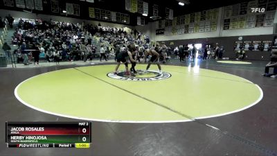 190 lbs Cons. Round 3 - Herby Hinojosa, South Bakersfield vs Jacob Rosales, Ayala