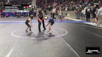 46 lbs Cons. Semi - Hudson Mitchell, WWC vs Kaysen Carpenter, Carroll