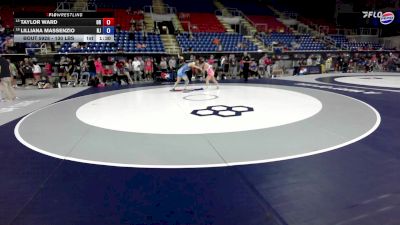 130 lbs Champ. Rd Of 32 - Taylor Ward, OR vs Lilliana Massenzio, NJ