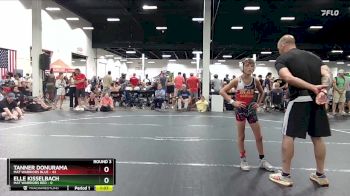 115 lbs Round 3 (4 Team) - Elle Kisselbach, Mat Warriors Red vs Tanner Donurama, Mat Warriors Blue