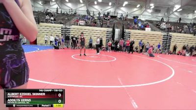 116-123 lbs Round 1 - Albert Ezekiel Skinner, Southport WC vs Addilyn Kerns, Franklin Central WC