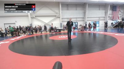 215 lbs Cons. Sub-quarters - Draden Miller vs Liam Lander