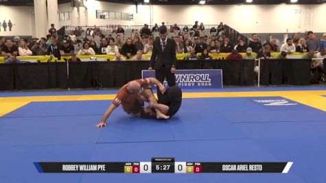 Oscar Ariel Resto vs Robbey William Pye 2025 World IBJJF Jiu-Jitsu No-Gi Championship