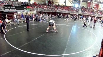 120 lbs Quarterfinal - Jayden Jones, Nebraska Wrestling Academy vs Emma Nichols, 308 Wrestling Academy