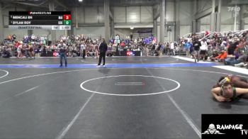 190 lbs Quarterfinal - Dylan Roy, De Soto Kids vs Mencali En, Maize