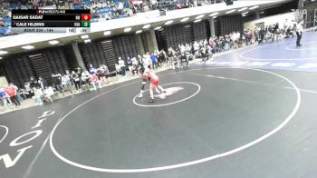 144 lbs Champ. Round 2 - Cale Hilbing, Unattached vs Qaisar Sadat, Niles West