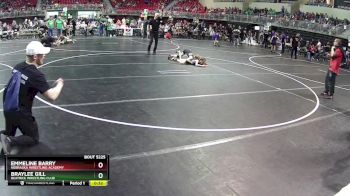 73 lbs 1st Place Match - Braylee Gill, Beatrice Wrestling Club vs Emmeline Barry, Nebraska Wrestling Academy