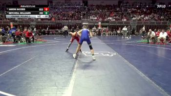 2A-120 lbs Champ. Round 2 - Jaron Jacobs, Greene County vs Mitchell Williams, Crestwood, Cresco