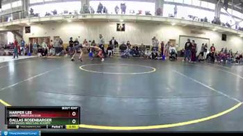 92 lbs Quarterfinal - Dallas Rosenbarger, Contenders Wrestling Academy vs Harper Lee, Garrett Wrestling Club