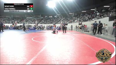 49 lbs Round Of 32 - Wyatt Noel, Cowboy Wrestling Club vs Cole Terrell, Shelton Wrestling Academy