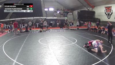 155 lbs Champ. Round 5 - Kyler Kolsen, Idaho vs Jackson Flerchinger, Idaho