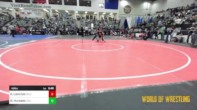 49 lbs Consi Of 16 #2 - Keanu Lemrise, Del Norte (CC) vs Brayden Hurtado, Coalinga Roughnecks