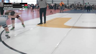 72 lbs Round 4 - 2:15pm Saturday - William Duty, NCWAY National Team vs Wyatt Miller, Nauman Green