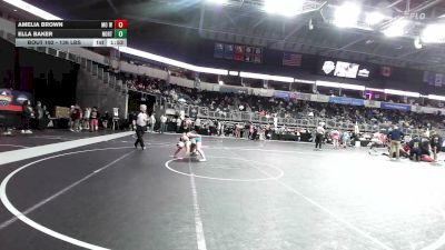 136 lbs Semifinal - Amelia Brown, MO West Championship WC vs Ella Baker, North Callaway