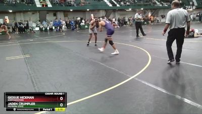 141 lbs Champ. Round 1 - Jaden Crumpler, Michigan State vs Giosue Hickman, Northwestern