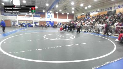126 lbs Cons. Round 1 - Jayden Mendoza, Norte Vista vs Joseph Macias, Nogales