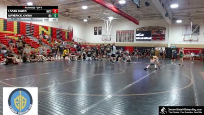 Youth-60 lbs Quarterfinals (8 Team) - Maverick Jovino, Mount Olive vs Logan Dimeo, Watchung Hills