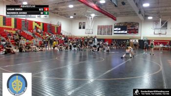 Youth-60 lbs Quarterfinals (8 Team) - Maverick Jovino, Mount Olive vs Logan Dimeo, Watchung Hills
