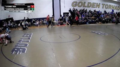 155 lbs Quarterfinal - Cydney Rea, Northwestern Hs vs Contessa Cotelesse, Laurel Hs