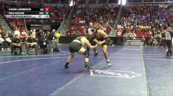 1A-285 lbs 3rd Place Match - Logan Lashbrook, Janesville vs Nick Saxton, Emmetsburg