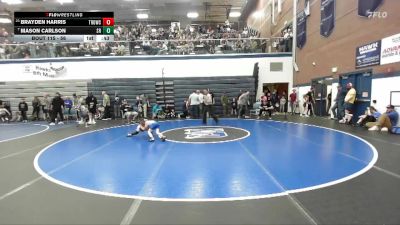 56 lbs Champ. Round 2 - Mason Carlson, Shootbox Rigby vs Brayden Harris, Thunder Ridge Outlaws Wrestling Club