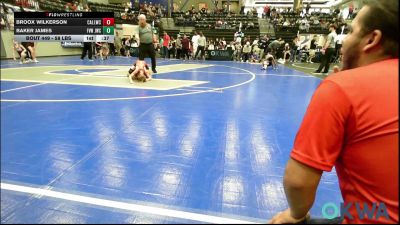 58 lbs Consolation - Broox Wilkerson, Carl Albert vs Baker James, Jacket Wrestling Club