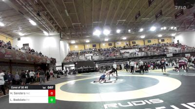 120 lbs Consi Of 32 #2 - Holden Sanders, St. Anne-Pacelli Catholic School vs Leo Badolato, Paul VI