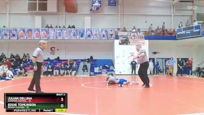 106 lbs Champ Round 1 (16 Team) - Julian Deluna, Hanover Central vs Eddie Tomlinson, Bishop Chatard