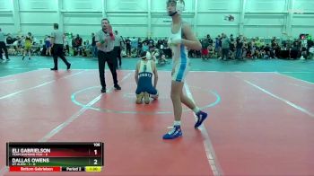 106 lbs Round 1 (10 Team) - Eli Gabrielson, Team Diamond Fish vs Dallas Owens, GT Alien - 1