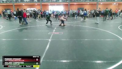 80 lbs Semifinal - Parker Stewart, West Wateree Wrestling Club vs Holden Carpenter, Legacy Elite Wrestling