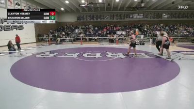 203-252 lbs Round 1 - Clayton Helmey, Glenrock Intermediate Middle School vs Braxton Miller, Glenrock Intermediate Middle School