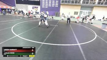 285 lbs Cons. Round 1 - Aiden Surratt, IL vs Logan Ross, MN