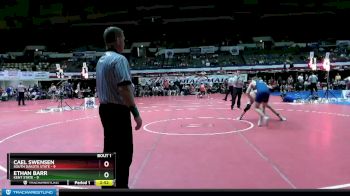 157 lbs Finals (2 Team) - Cael Swensen, South Dakota State vs Ethan Barr, Kent State