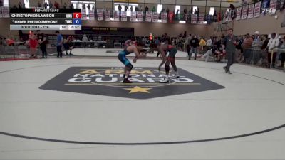 132 lbs Champ. Round 2 - Christopher Lawson, Iowa vs Linden Phetxoumphone, Team Valley Wrestling Club