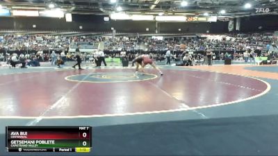 100 lbs Quarterfinal - Getsemani Poblete, Capistrano Valley vs Ava Bui, Centennial