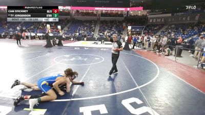 138 lbs Round Of 32 - Cam Stickney, Milford NH vs Ty Jorgenson, Newtown