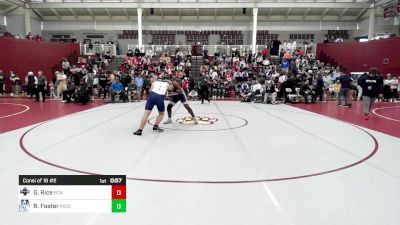 215 lbs Consi Of 16 #2 - Gavin Rice, Bethlehem Christian vs Randall Foster, Pace Academy