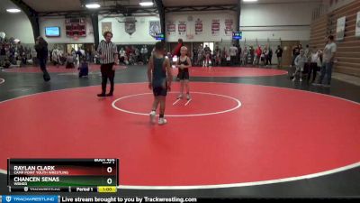 6 lbs Quarterfinal - Raylan Clark, Camp Point Youth Wrestling vs Chancen Senas, WBNDD