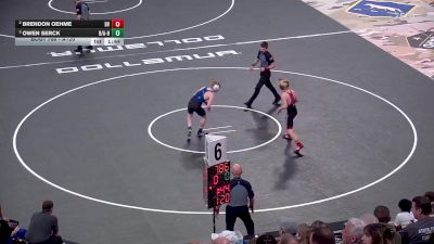 Semifinal - Owen Serck, Beresford/Alcester-Hudson vs Brendon Oehme, Brandon Valley