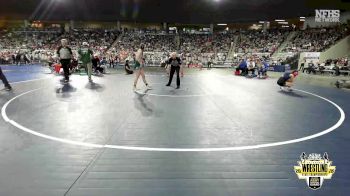 G5A-100 lbs Cons. Round 1 - Riane Robinett, LITTLE AXE (Girls) vs Lydia Ellis, CATOOSA (Girls)