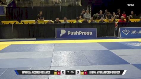 Lohana Vitoria Macedo Barboza vs Manuella Jacome Dos Santos 2026 Pan Jiu Jitsu IBJJF Championship