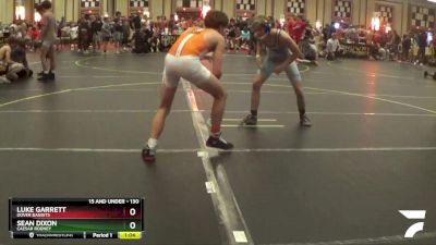 130 lbs Cons. Round 3 - Sean Dixon, Caesar Rodney vs Luke Garrett, Dover Bandits