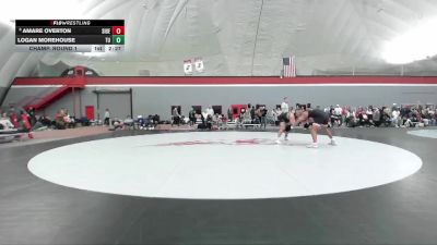 184 lbs Champ. Round 1 - Logan Morehouse, Tiffin vs Amare Overton, SIU Edwardsville