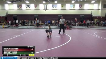 B-6 lbs Semifinal - Waylon Ressler, Cascade Wrestling Club vs Bentley Vaske, West Delaware Hawks