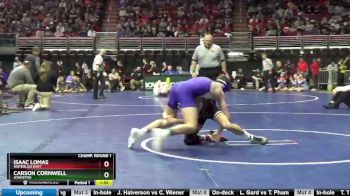 3A-132 lbs Champ. Round 1 - Carson Cornwell, Johnston vs Isaac Lomas, Waterloo East