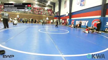 80 lbs Rr Rnd 3 - Cash Graves, Caney Valley Wrestling vs Jaxxson Stroud, Barnsdall Youth Wrestling